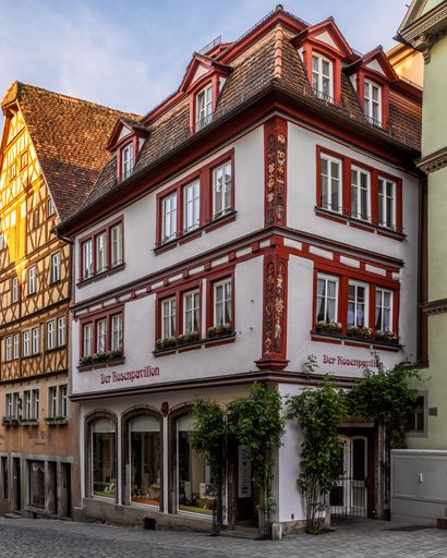 The Historic Market Square in Rothenburg ob der Tauber, Bavaria, Germany, Europe.