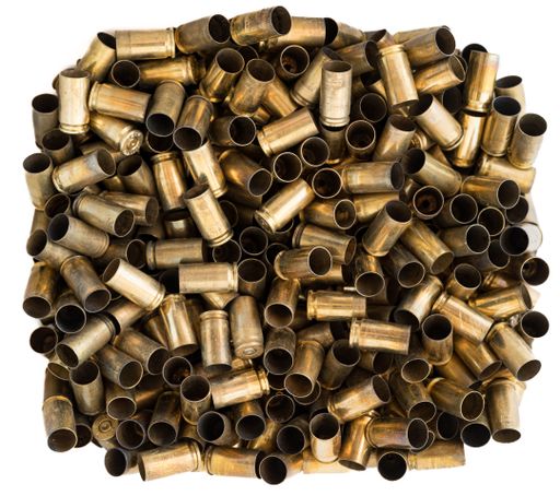 Pile of used 9mm cases