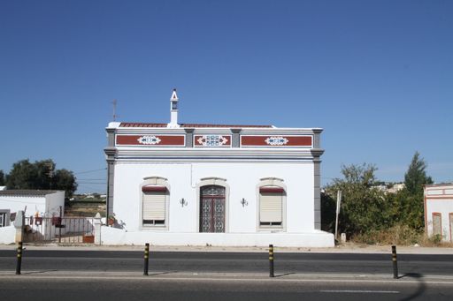 A typical Algarve-style house in Faro city, Portugal