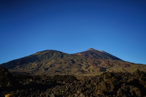 A scenic view of Mount Teide on Tenerife in the Canary Islands, Spain