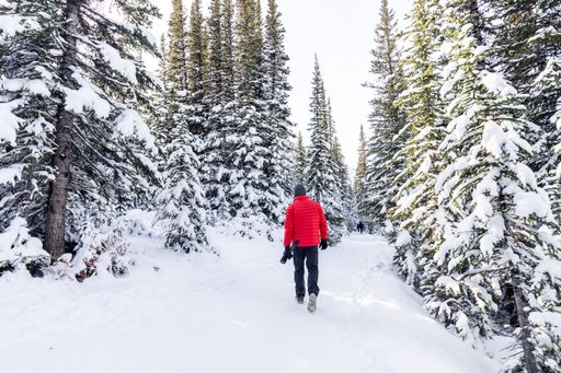 Wilderness photographer hiking and traveling through Canada in the winter. Stopping in Jasper, Banff, and surrounding national parks.