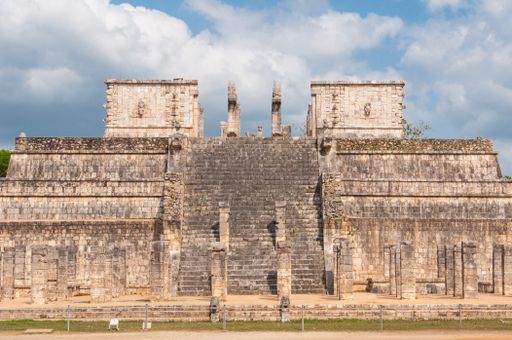 The Temple of the Warriors in Chichen-Itza, Mexico