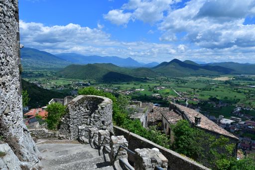 The ruins of a medieval castle in Caserta province.
