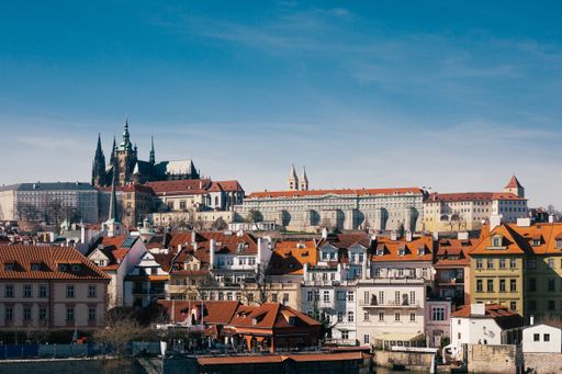 A beautiful shot of the architecture in Prague, the Czech Republic