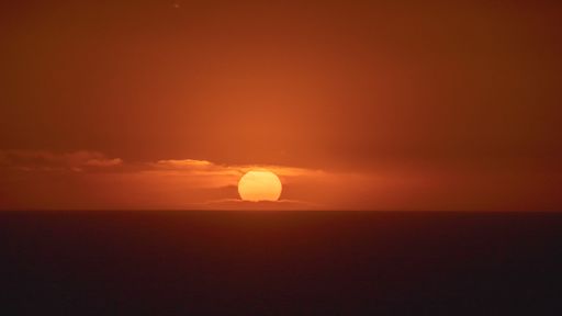 A nice sunset over the sea