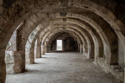 The Roman Agora of Smyrna (Agora of Izmir) in daytime in Namazgah, Konak, Izmir, Turkey
