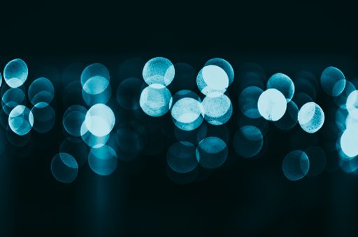 A beautiful view of bokeh lights on a dark background
