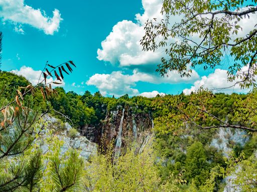 The mesmerizing view of Plitvice Lakes National Park in Croatia