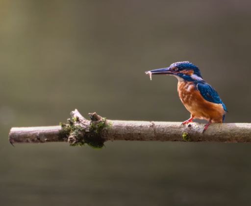 A kingfisher bird perched on a tree branch in an outdoor setting