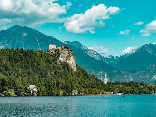 A mesmerizing view of Bled Castle, Lake Bled, Julian Alps, Slovenia, Europe