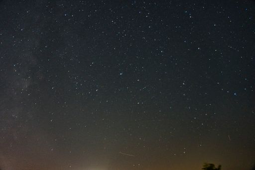 A beautiful shot of the starry sky at night