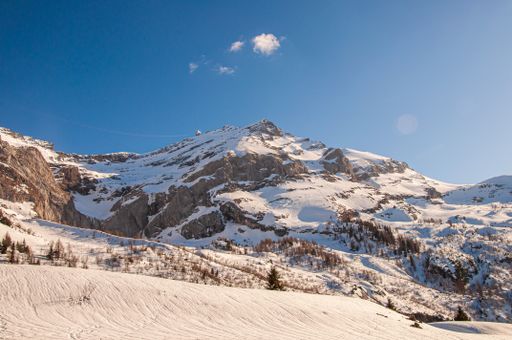 A beautiful scenery of Glacier of Diablerets, in the Swiss Alps, Switzerland