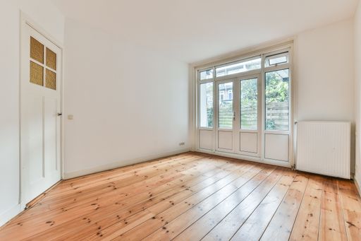 An unfurnished residential apartment in bright colors