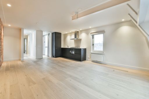 An unfurnished residential apartment in bright colors