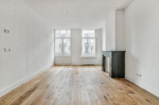 An unfurnished residential apartment in bright colors