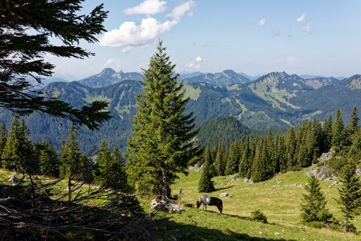 A beautiful landscape of Mangfall Mountains, Bavarian Prealps, Southern Germany
