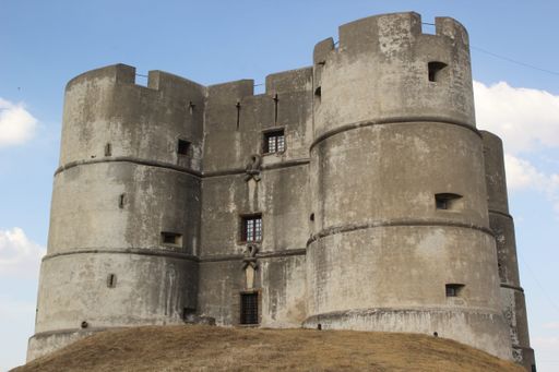 A beautiful view of Evoramonte Castle in Evoramonte, Portugal