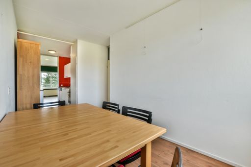 The interior of a beautiful modern house, the dining area