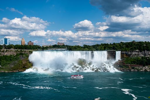 A magnificent view of the Niagara Falls State Park captured in the USA