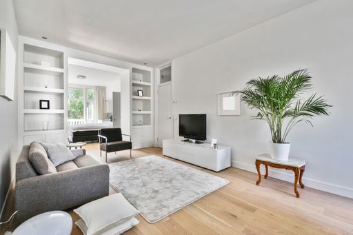 The cozy living room of a modern apartment