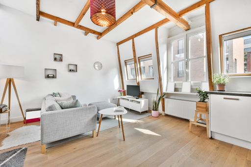 The cozy living room of a modern apartment