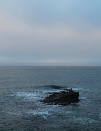 A vertical shot of the sunset on the west coast of Ireland