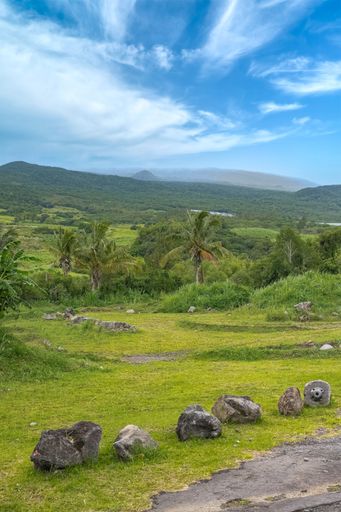La Reunion island, landscape at Sainte-Rose villlage