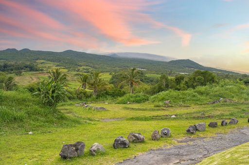 La Reunion island, landscape at Sainte-Rose village