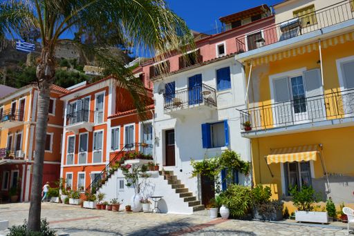 The colorful architecture of Parga, greece