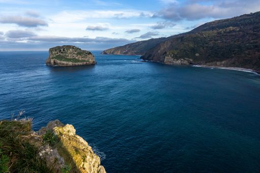 The sea in San Juan de Gaztelugatxe, Bermeo, Basque Country, Spain