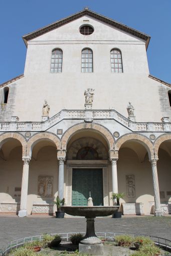 A scenic shot of the Salerno Christian Cathedral building in Italy, dedicated to the Saint Matthew