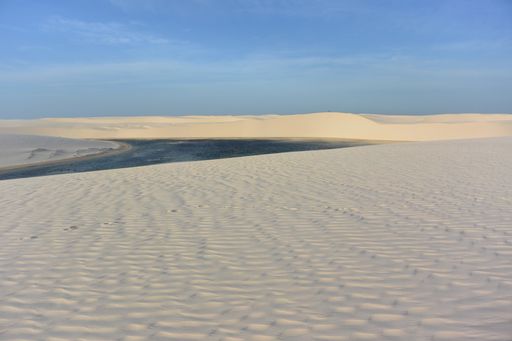 A view of Lencois Maranhenses dunes
