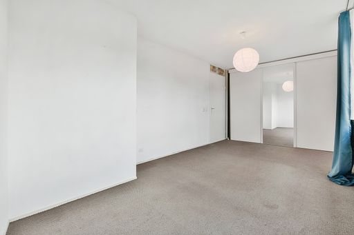 An unfurnished residential apartment in bright colors