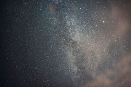 Spectacular view of the Milky Way with the infinite sky of stars.