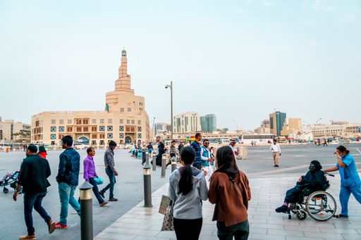 A beautiful view of Al-Fanar Islamic Cultural Center in Doha, Qatar