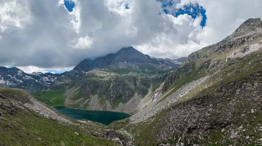 A mesmerizing view from Gran Paradiso National Park in Italy