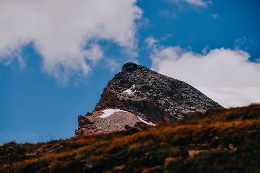 The mountain top from Gran Paradiso National Park in Italy