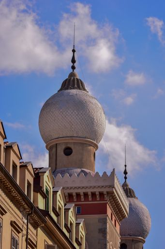 A low angle shot of the mosque in Turin, Italy