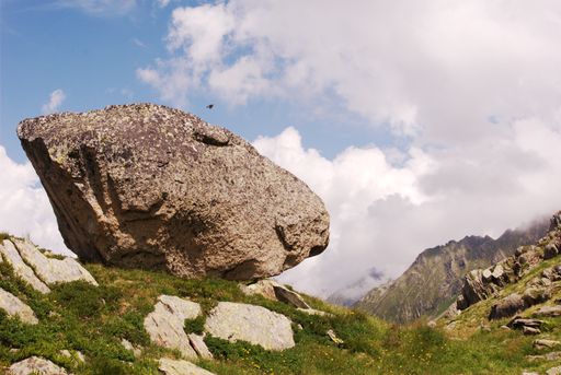 Aguille du midi Mount Blanc in France, Chamonix in the french alps, landscape