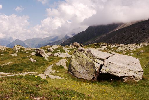 Aguille du midi Mount Blanc in France, Chamonix in the french alps, landscape