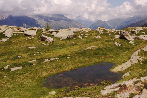 Aguille du midi Mount Blanc in France, Chamonix in the french alps, landscape