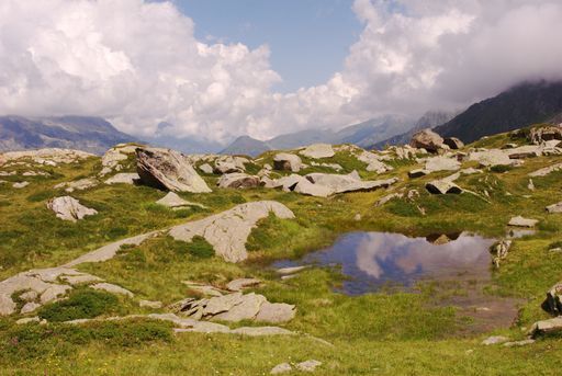 Aguille du midi Mount Blanc in France, Chamonix in the french alps, landscape