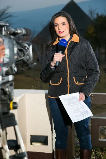 Behind the scenes of celebrity news anchor and TV host Leanne Manas in Johannesburg