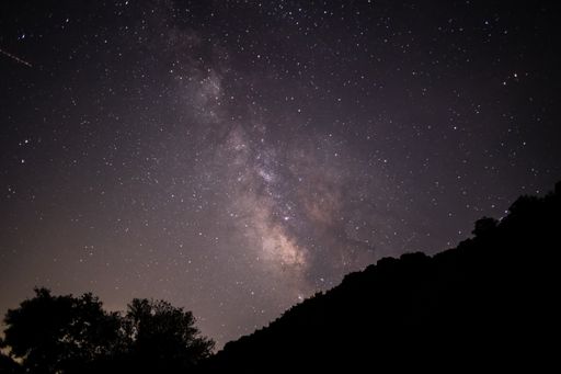 A starry night at the mountains