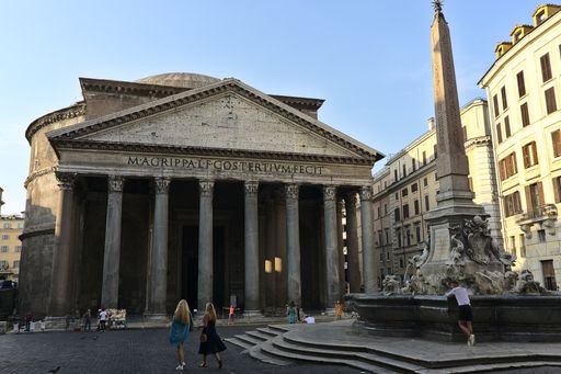 The Pantheon in Rome, Italy - a former Roman temple and later a basilica