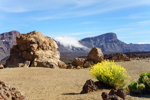 A scenic view of Mount Teide in Tenerife in the Canary Islands, Spain