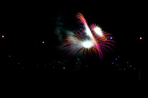 A traditional fireworks display during the feast of the Assumption of Holy Mary on the 15th of August in the village of Qrendi, Malta.