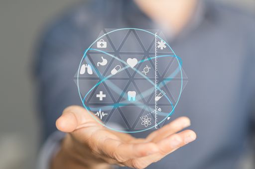 Health Insurance Concept - digital interface