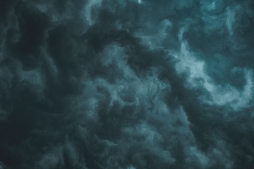 The cloudy sky at the evening