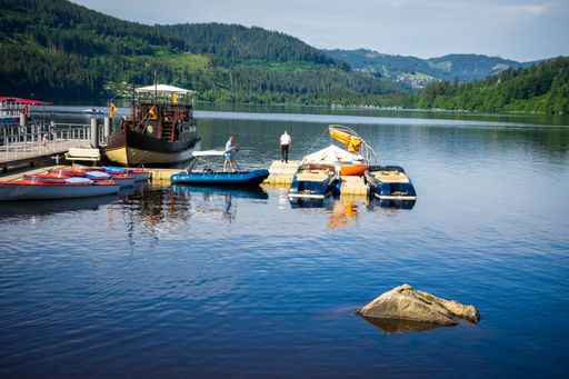 The resort Titisee in southern Germany Blackforest Schwarzwald